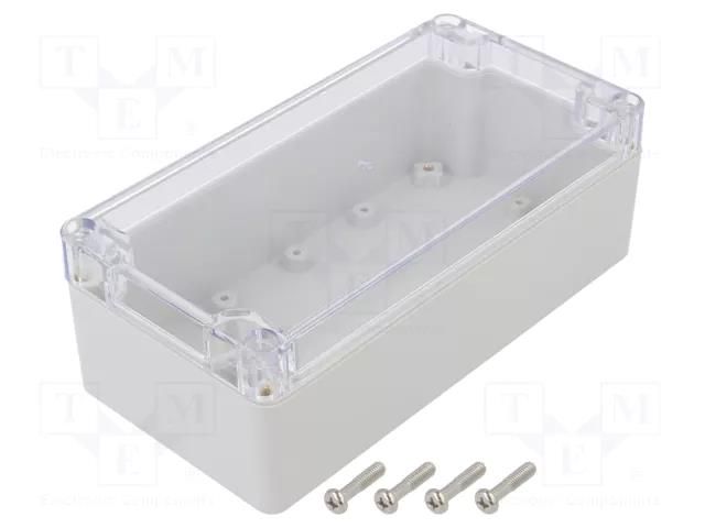 Enclosure: multipurpose; X: 80mm; Y: 160mm; Z: 55mm; polycarbonate GAINTA P258C-IP68