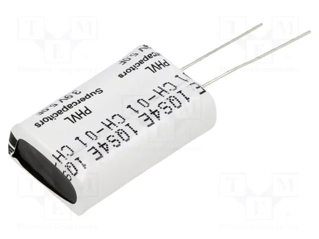 Supercapacitor; THT; 5F; 3.9VDC; -10÷30%; Body dim: 11x21.3x32.5mm EATON ELECTRONICS PHVL-3R9V505-R