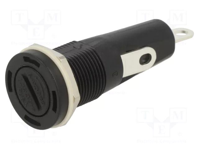 Fuse holder; 6.3x32mm; 20A; 250VAC; on panel; UL94V-2; polyamide OPTIFUSE PMA-DS-07-SOS