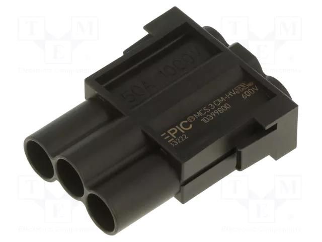 Connector: HDC; module; male; EPIC® MC; PIN: 3; 50A; 600V; crimped LAPP 10399800