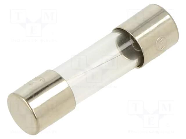 Fuse: fuse; 630mA; 250VAC; quick blow; glass; 5x20mm; bulk OPTIFUSE FSC-630MA