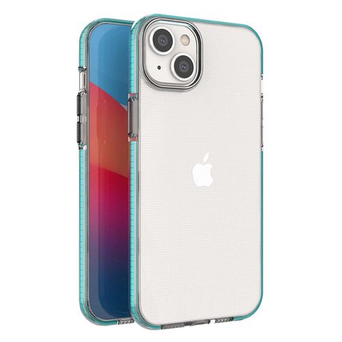 Spring Case case for iPhone 14 Plus silicone cover with frame light blue, Hurtel 5907769348570