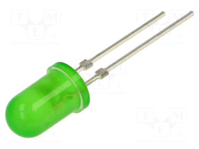 LED; bluish green; 5mm; 6600÷8000mcd; 30°; Front: convex; -30÷85°C OPTOSUPPLY OSG3DA5A34G-1