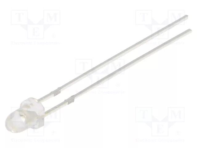 LED; UV; 15°; 20mA; P: 114mW; λd: 400÷410nm; 3÷3.8VDC; THT OPTOSUPPLY OSV5DL3211A