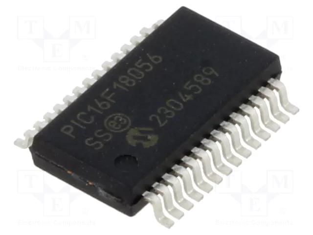 IC: PIC microcontroller; 28kB; ADC,DAC,EUSART,I2C / SPI; SMD MICROCHIP TECHNOLOGY PIC16F18056-I/SS