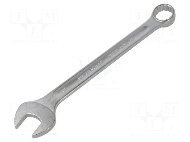 Wrench; combination spanner; 21mm; chromium plated steel STAHLWILLE ST-40082121