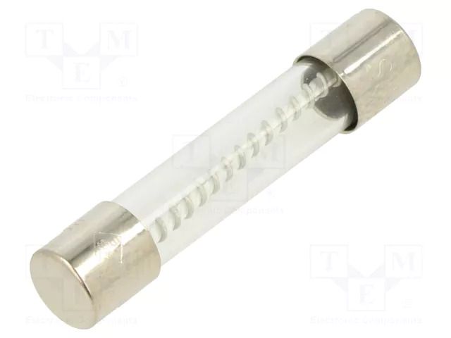 Fuse: fuse; 6.3A; 250VAC; time-lag; glass; 6.3x32mm; TSA; brass OPTIFUSE TSA-6.3A