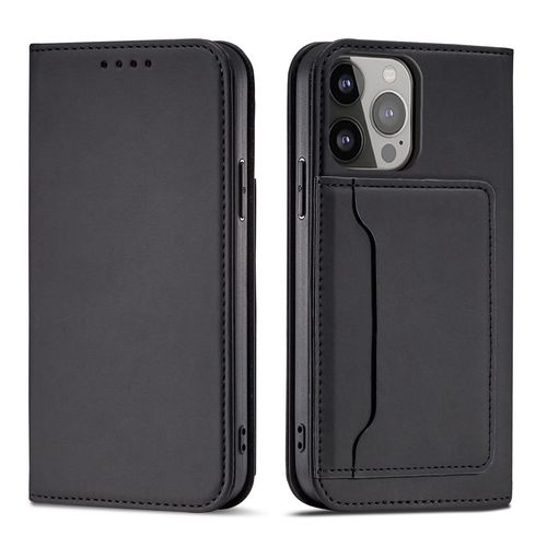 Magnet Card Case case for iPhone 14 flip cover wallet stand black, Hurtel 9145576263327 9145576263327