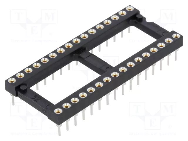 16+16 Pos. Female DIL Vertical Throughboard IC Socket HARWIN D2832-42