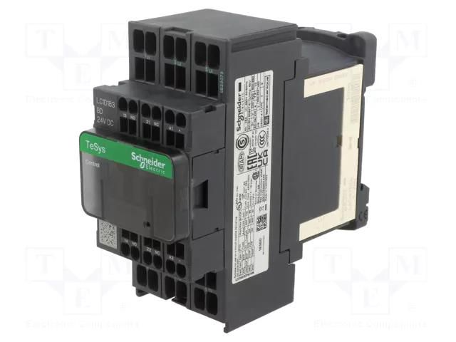 Contactor: 3-pole; NO x3; Auxiliary contacts: NC + NO; 230VAC; 18A SCHNEIDER ELECTRIC LC1D183P7