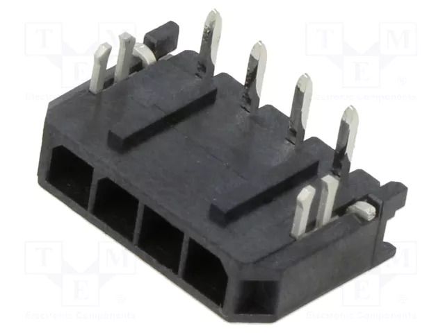 Connector: wire-board; socket; male; PIN: 4; Micro-Fit 3.0; 3mm; 5A MOLEX MX-43650-0403