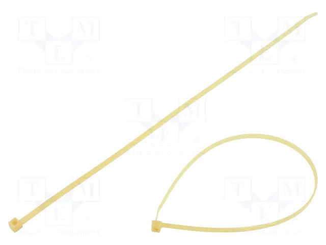 Cable tie; L: 390mm; W: 4.6mm; natural; polyamide; 225N; Ømax: 110mm HELLERMANNTYTON T50L-PA46-NA