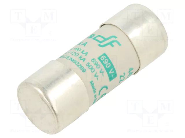 Fuse: fuse; 8A; 690VAC; aM; ceramic,cylindrical,industrial DF ELECTRIC 442008