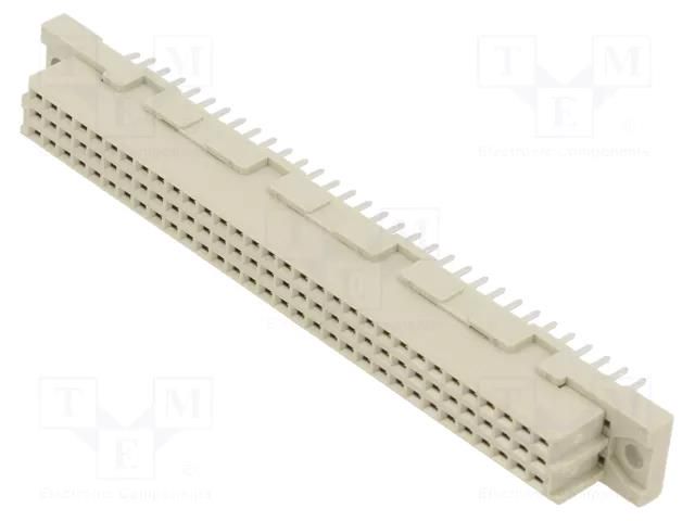 Connector: DIN 41612; socket; female; PIN: 96; straight; THT; a+b+c TE Connectivity 3-1393641-1