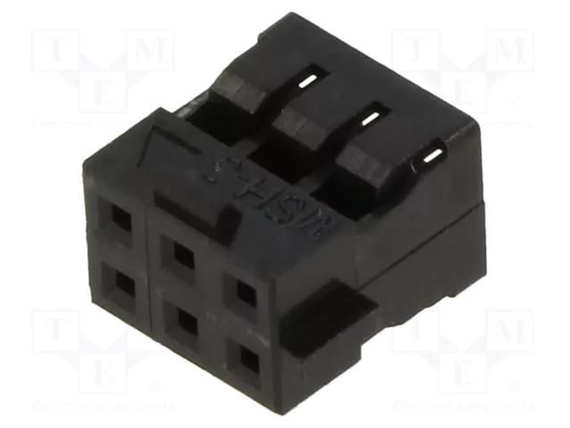 Connector: wire-wire/PCB; plug; female; PIN: 6; Milli-Grid; 2mm; 2x3 MOLEX MX-51110-0656