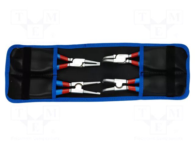 Kit: pliers; for circlip; 10÷25mm,12÷25mm; 539PLUS/1DPCT; 4pcs. UNIOR UNIOR-621624