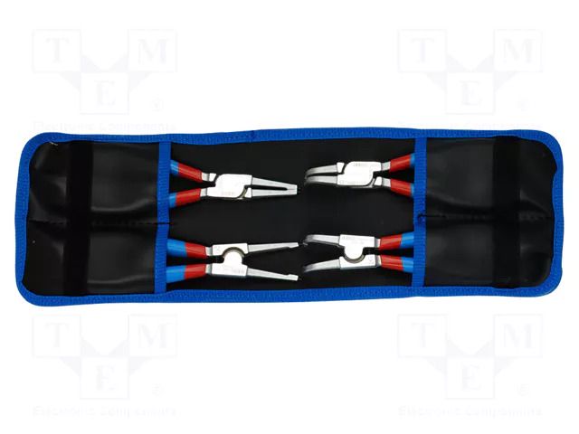 Kit: pliers; for circlip; 40÷100mm; Ring: internal,external; 4pcs. UNIOR UNIOR-621626
