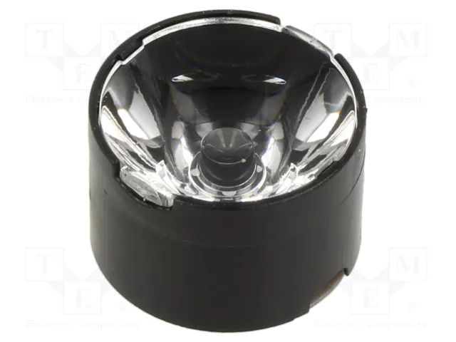 LED lens; round; plexiglass PMMA; transparent; 8÷12°; H: 14.7mm LEDIL FA10661