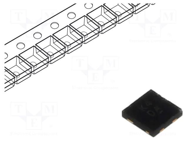 Bridge rectifier: single-phase; Urmax: 100V; If: 0.5A; Ifsm: 8A DIODES INCORPORATED SBR05M100BLP-7