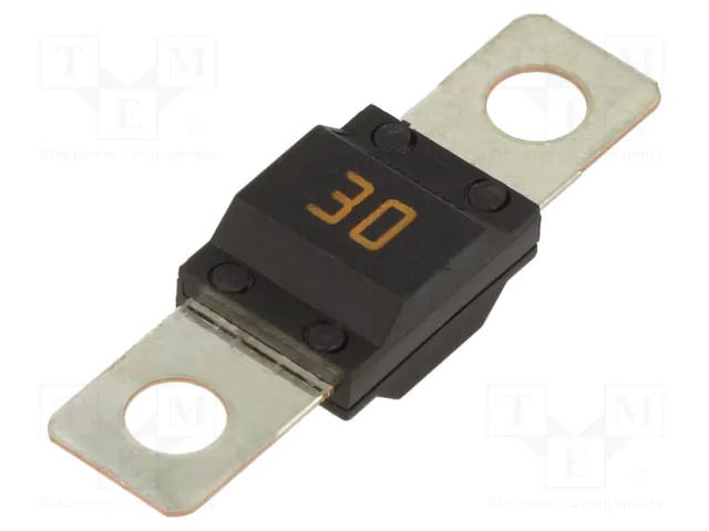 Fuse: fuse; 30A; 32VDC; automotive; 41mm; M5 screw; MIDI; copper LITTELFUSE 0498030.M