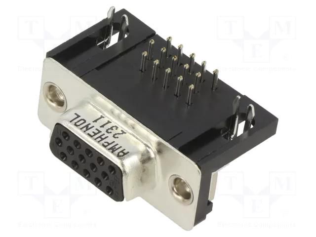 Complete D-Sub plugs L77HDE15SD1CH4R AMPHENOL COMMUNICATIONS SOLUTIONS L77HDE15SD1CH4R