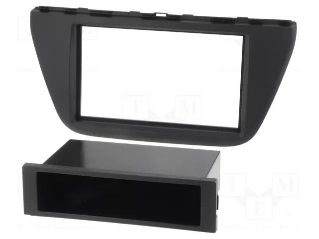 Radio frame; Suzuki; 2 DIN; black PER.PIC. RAM-40.279