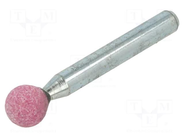 Grindingstone; Ø: 10mm; Ø: 6mm; aluminium oxide; Mounting: rod 6mm PG PROFESSIONAL PG-ME.005