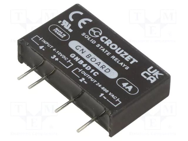 Relay: solid state; Ucntrl: 4÷10VDC; Variant: current source; GN CROUZET GNB4D1C