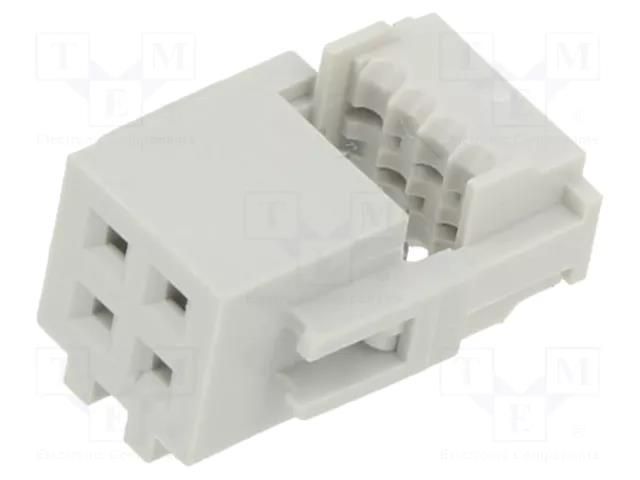 Connector: IDC; plug; female; PIN: 4; Quickie; IDC; for ribbon cable AMPHENOL COMMUNICATIONS SOLUTIONS 71600-104LF