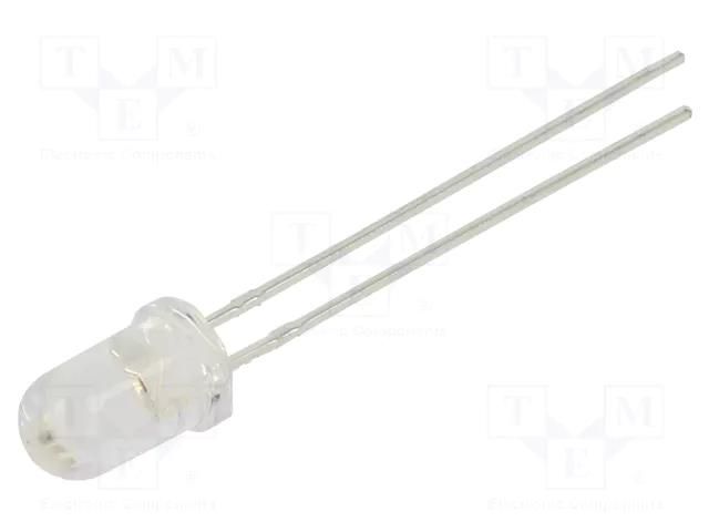 LED; yellow; 5mm; 14000mcd; 15°; Front: convex; 1.6÷2.4VDC LUCKYLIGHT LL-503YC2E-4CC