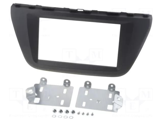 Radio frame; Suzuki; 2 DIN; black PER.PIC. RAM-40.279.2