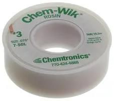 BRAID, DESOLDERING, ROSIN, 50FT 7-50L