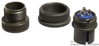 CIRCULAR CONNECTOR PLUG SIZE 14S, 3 POSITION, CABLE MS3106A14S-7S.