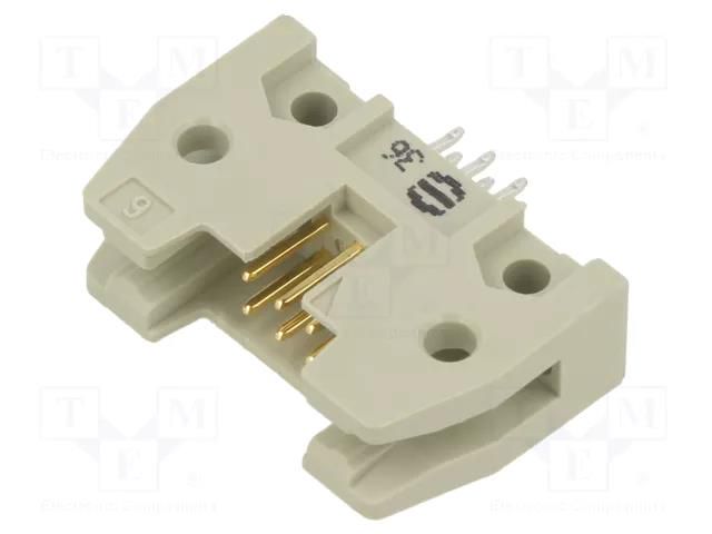 Connector: IDC; socket; male; PIN: 6; SEK; straight; 1A; THT; 2.54mm HARTING 09185066024