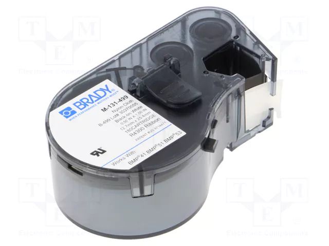 Label; 12.7mm; white; Character colour: black; H: 25.4mm BRADY BRADY-143350