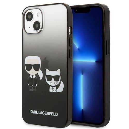 Karl Lagerfeld KLHCP13STGKCK iPhone 13 mini 5,4" hardcase czarny/black Gradient Ikonik Karl & Choupette, Karl Lagerfeld 3666339049249 3666339049249