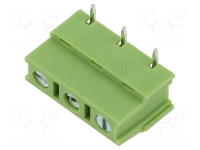Connector: PCB terminal block; terminal; 15A; 300V; straight; 1x3 XINYA XY128RB-3P-7.5-GN