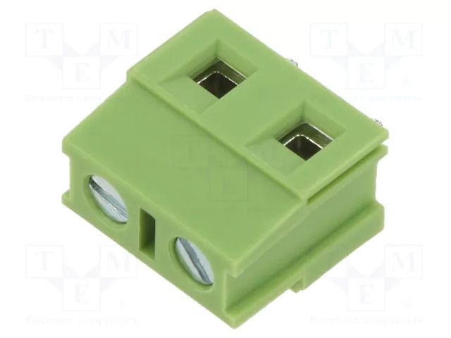 Connector: PCB terminal block; terminal; 15A; 300V; angled 90° XINYA XY128VB-2P-7.5-GN