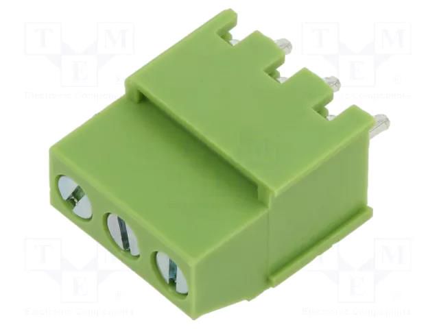 Connector: PCB terminal block; terminal; 20A; 300V; angled 90° XINYA XY129VB-3P-5.0-GN