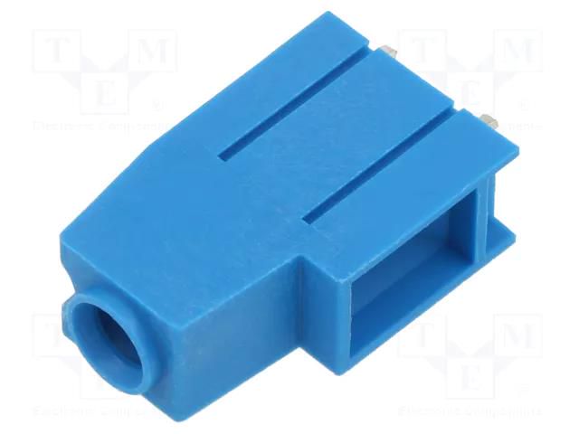 PCB terminal block; angled 90°; 10.16mm; ways: 1; on PCBs; blue XINYA XY136-1P-10.16-BL