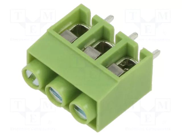 Connector: PCB terminal block; terminal; angled 90°; on PCBs XINYA XY167V-3P-5.0-GN