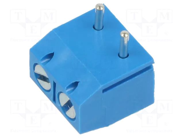Connector: PCB terminal block; terminal; straight; on PCBs; blue XINYA XY301RA-2P-5.0-BL