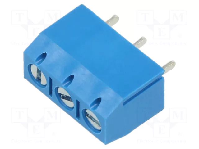 Connector: PCB terminal block; terminal; angled 90°; on PCBs XINYA XY306A-3P-5.0-BL