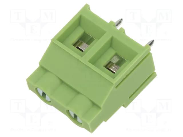 Connector: PCB terminal block; terminal; angled 90°; on PCBs XINYA XY636-2P-9.52-GN