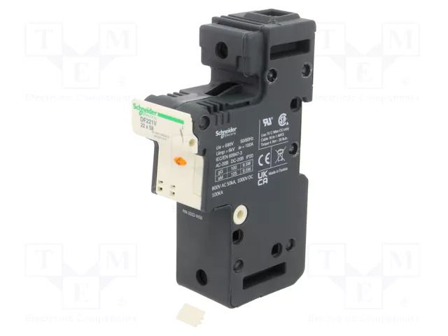 Fuse base; 22x58mm; for DIN rail mounting; 125A; Poles: 1 SCHNEIDER ELECTRIC DF221V
