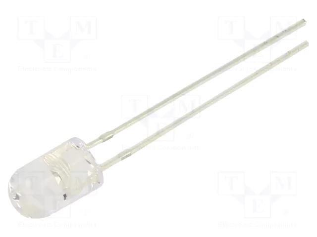 LED; red; 5mm; 2180÷3000mcd; 30°; Front: convex; 5÷7.5VDC; -30÷85°C OPTOSUPPLY OSR5PA5E31B-5V