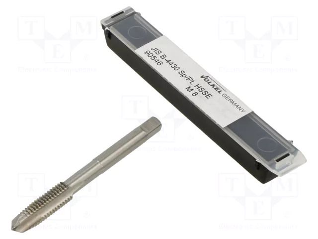 Tap; M8; 1.25; L: 70mm; Holder: machine; 5mm; ISO2/6H VÖLKEL VOLKEL-90546