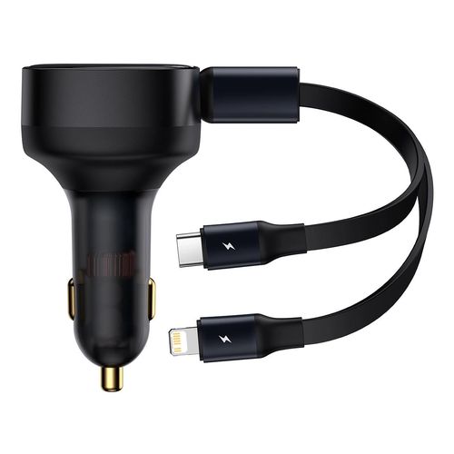 Baseus Enjoyment 2in1 car charger 30W black (CGTX000001), Baseus 6932172607906 6932172607906