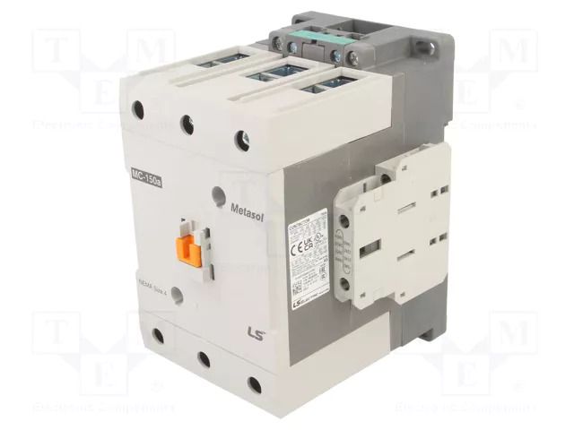 Contactor: 3-pole; NO x3; Auxiliary contacts: NO + NC; 230VAC LS ELECTRIC MC-150A-230VAC