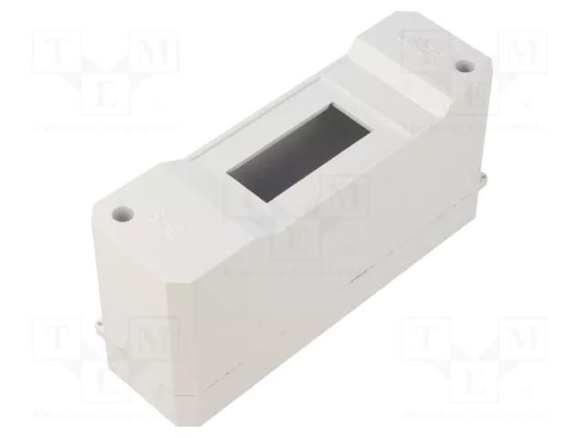 Enclosure: for modular components; IP30; white; No.of mod: 2 JONEX JX-S-2-WH